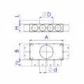 Distribuční box plochý s izolací 8x75/125