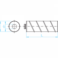 Tlumič hluku 100  125/315  900mm